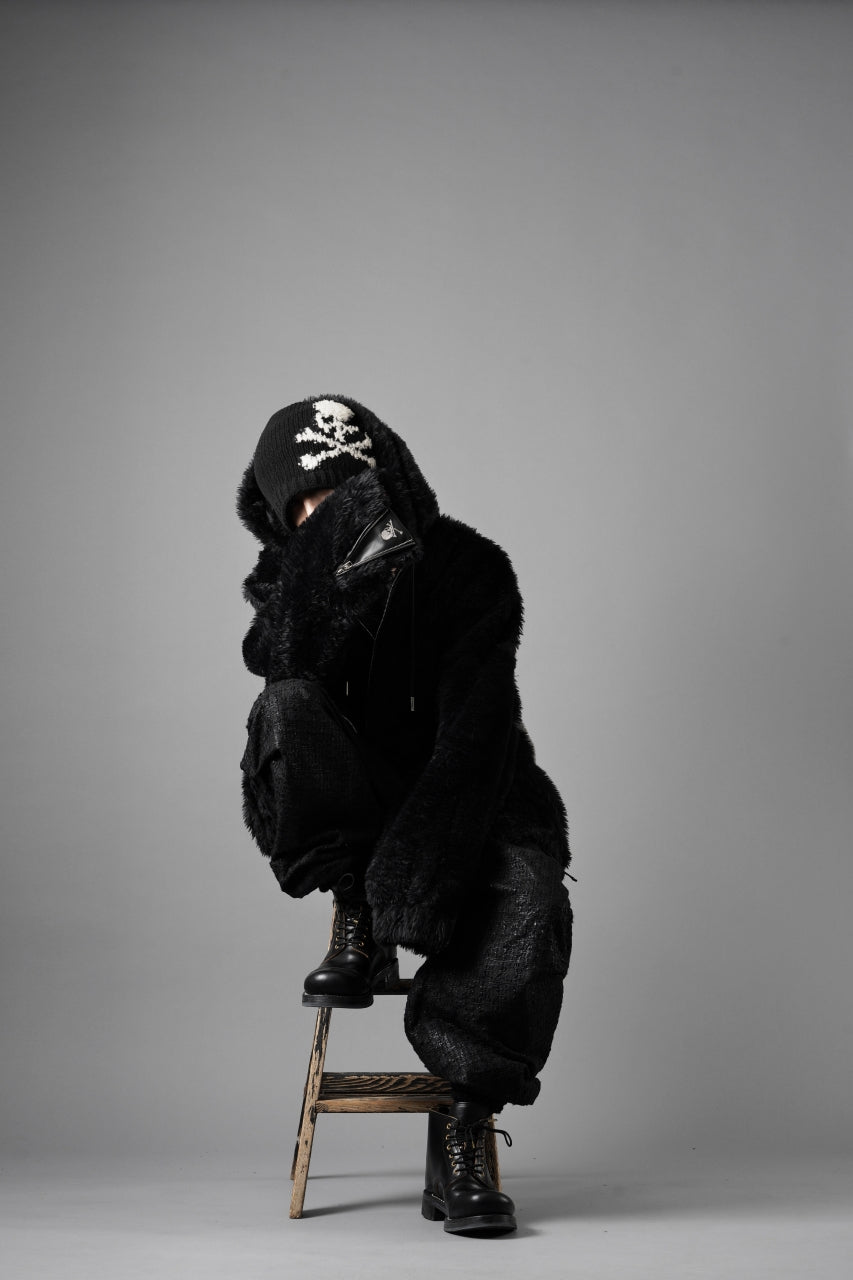 Load image into Gallery viewer, mastermind JAPAN POLAR BEAR ZIP-UP HOODIE (BLACK)