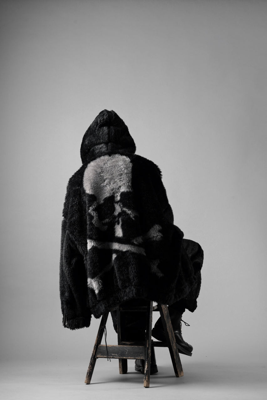 Load image into Gallery viewer, mastermind JAPAN POLAR BEAR ZIP-UP HOODIE (BLACK)