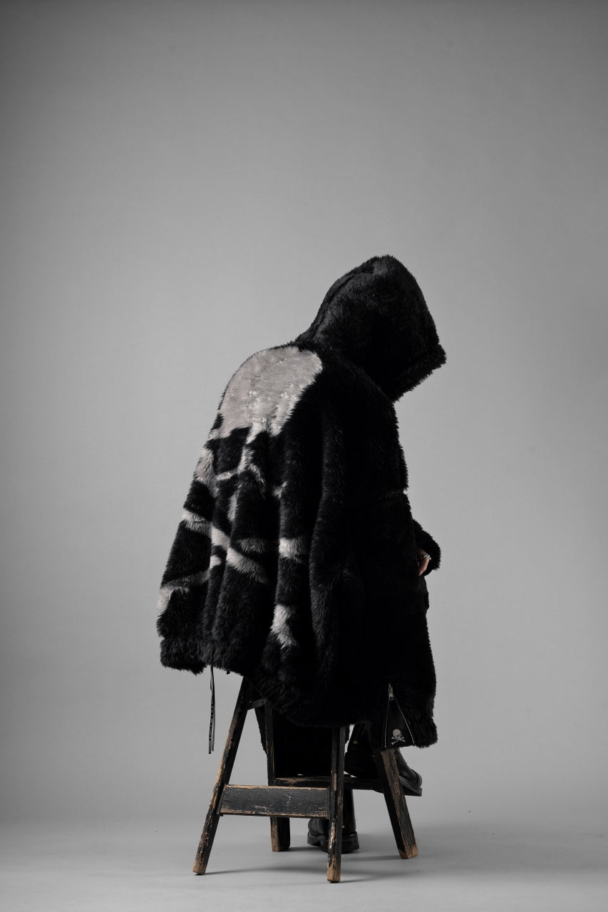 Load image into Gallery viewer, mastermind JAPAN POLAR BEAR ZIP-UP HOODIE (BLACK)