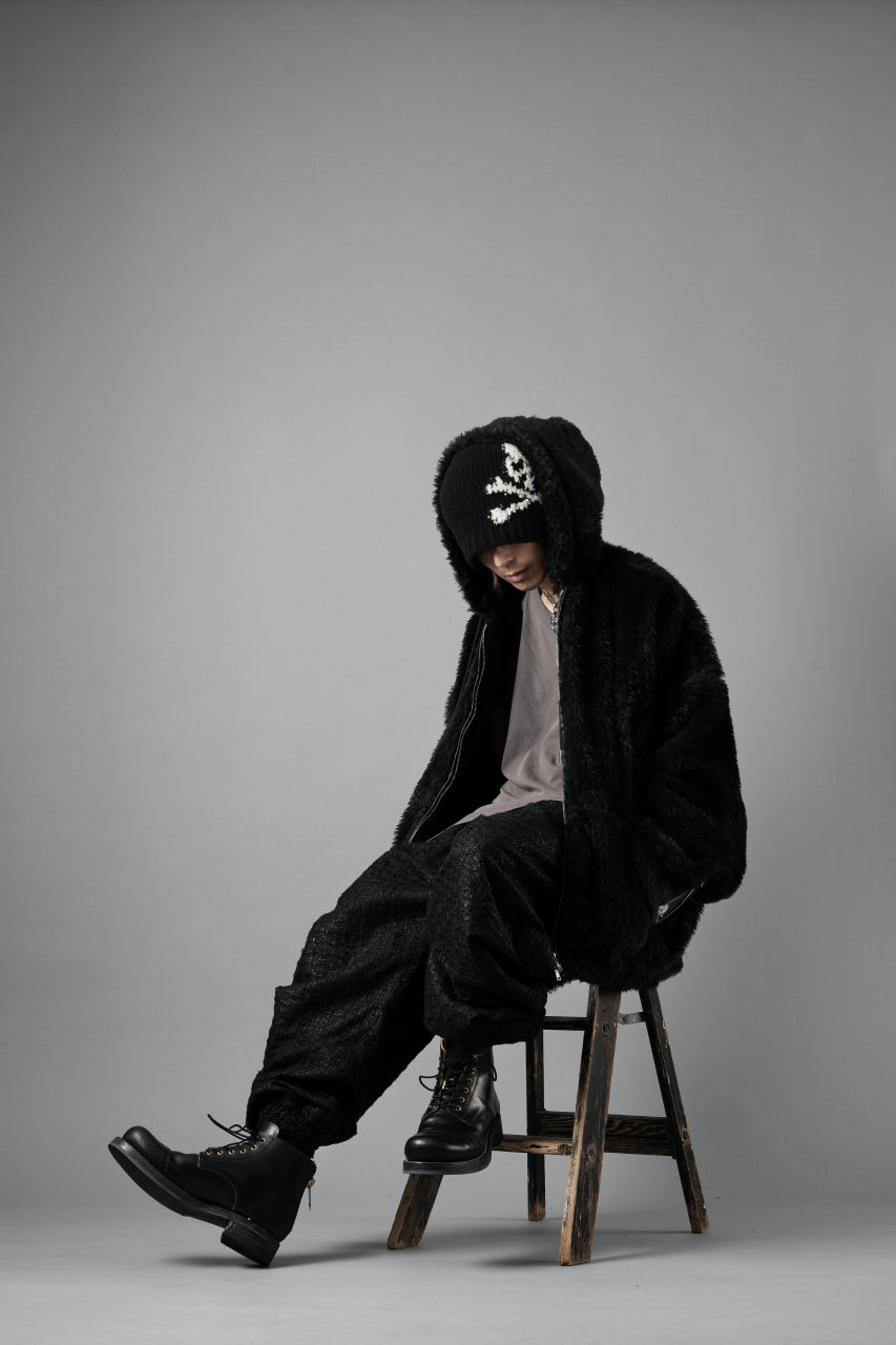 Load image into Gallery viewer, mastermind JAPAN POLAR BEAR ZIP-UP HOODIE (BLACK)