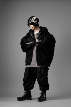 Load image into Gallery viewer, mastermind JAPAN POLAR BEAR ZIP-UP HOODIE (BLACK)