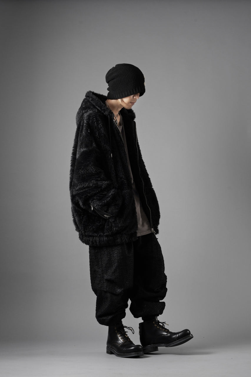 Load image into Gallery viewer, mastermind JAPAN POLAR BEAR ZIP-UP HOODIE (BLACK)