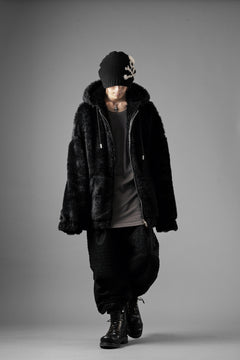 Load image into Gallery viewer, mastermind JAPAN POLAR BEAR ZIP-UP HOODIE (BLACK)