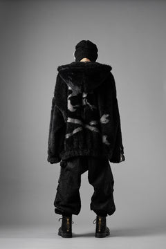 Load image into Gallery viewer, mastermind JAPAN POLAR BEAR ZIP-UP HOODIE (BLACK)