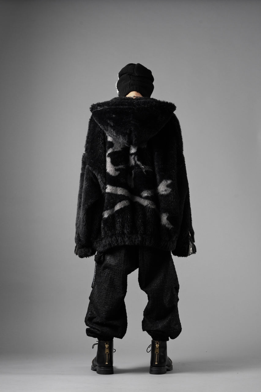 Load image into Gallery viewer, mastermind JAPAN POLAR BEAR ZIP-UP HOODIE (BLACK)