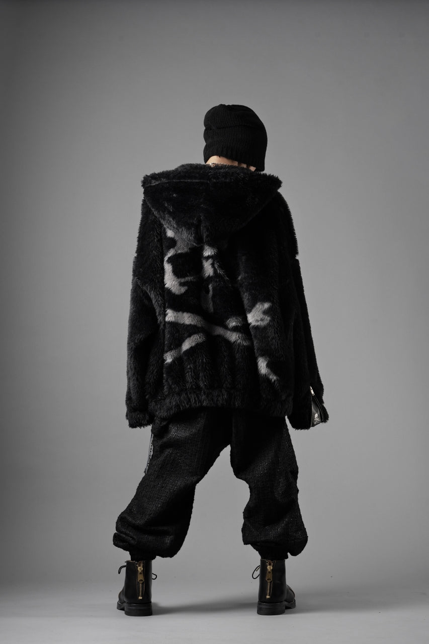 Load image into Gallery viewer, mastermind JAPAN POLAR BEAR ZIP-UP HOODIE (BLACK)