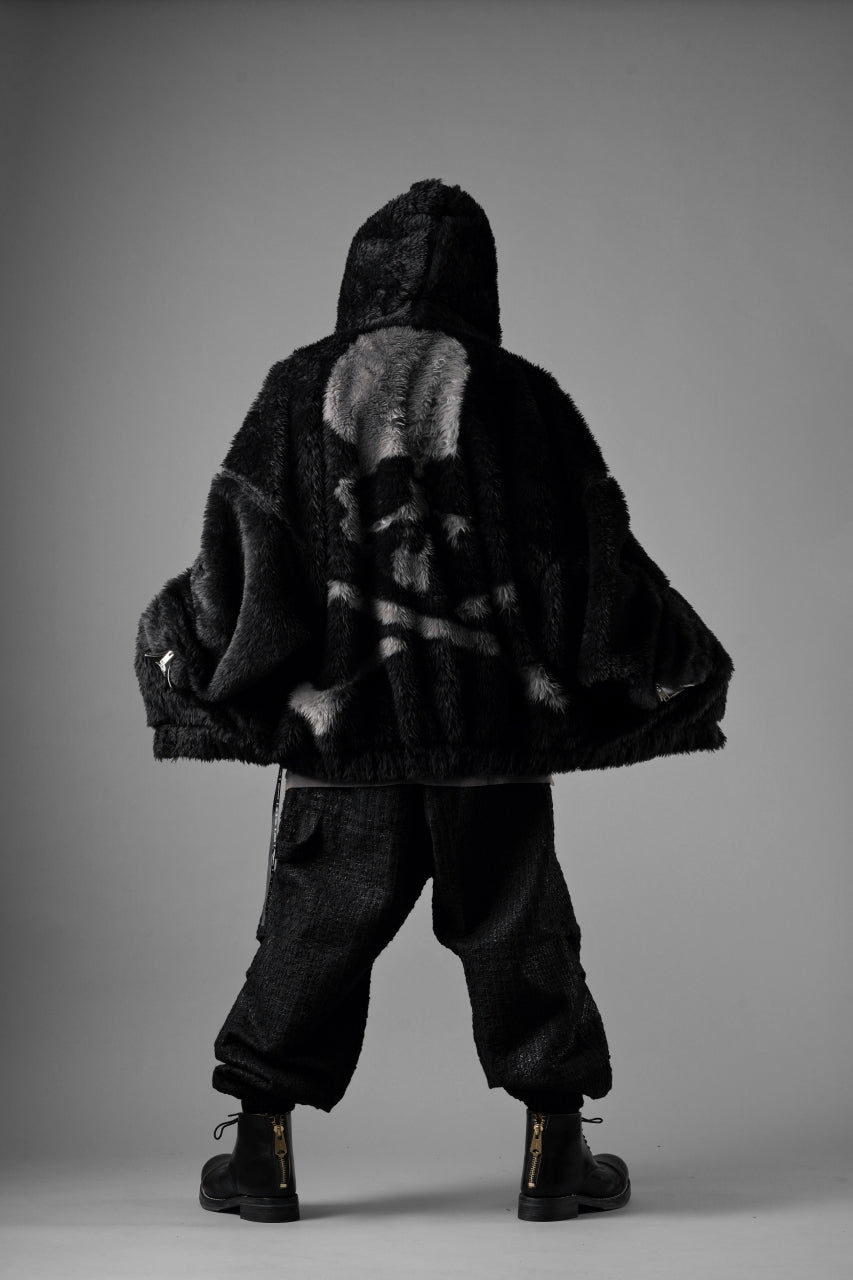 Load image into Gallery viewer, mastermind JAPAN POLAR BEAR ZIP-UP HOODIE (BLACK)