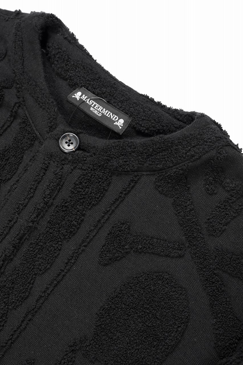 Load image into Gallery viewer, MASTERMIND WORLD OG ARAN CARDIGAN (BLACK)