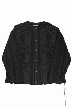 Load image into Gallery viewer, MASTERMIND WORLD OG ARAN CARDIGAN (BLACK)