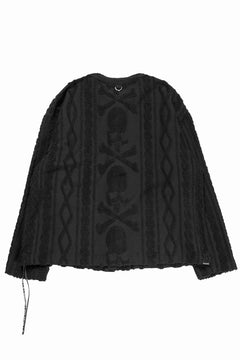 Load image into Gallery viewer, MASTERMIND WORLD OG ARAN CARDIGAN (BLACK)