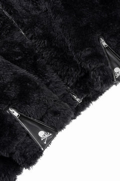 Load image into Gallery viewer, mastermind JAPAN POLAR BEAR ZIP-UP HOODIE (BLACK)