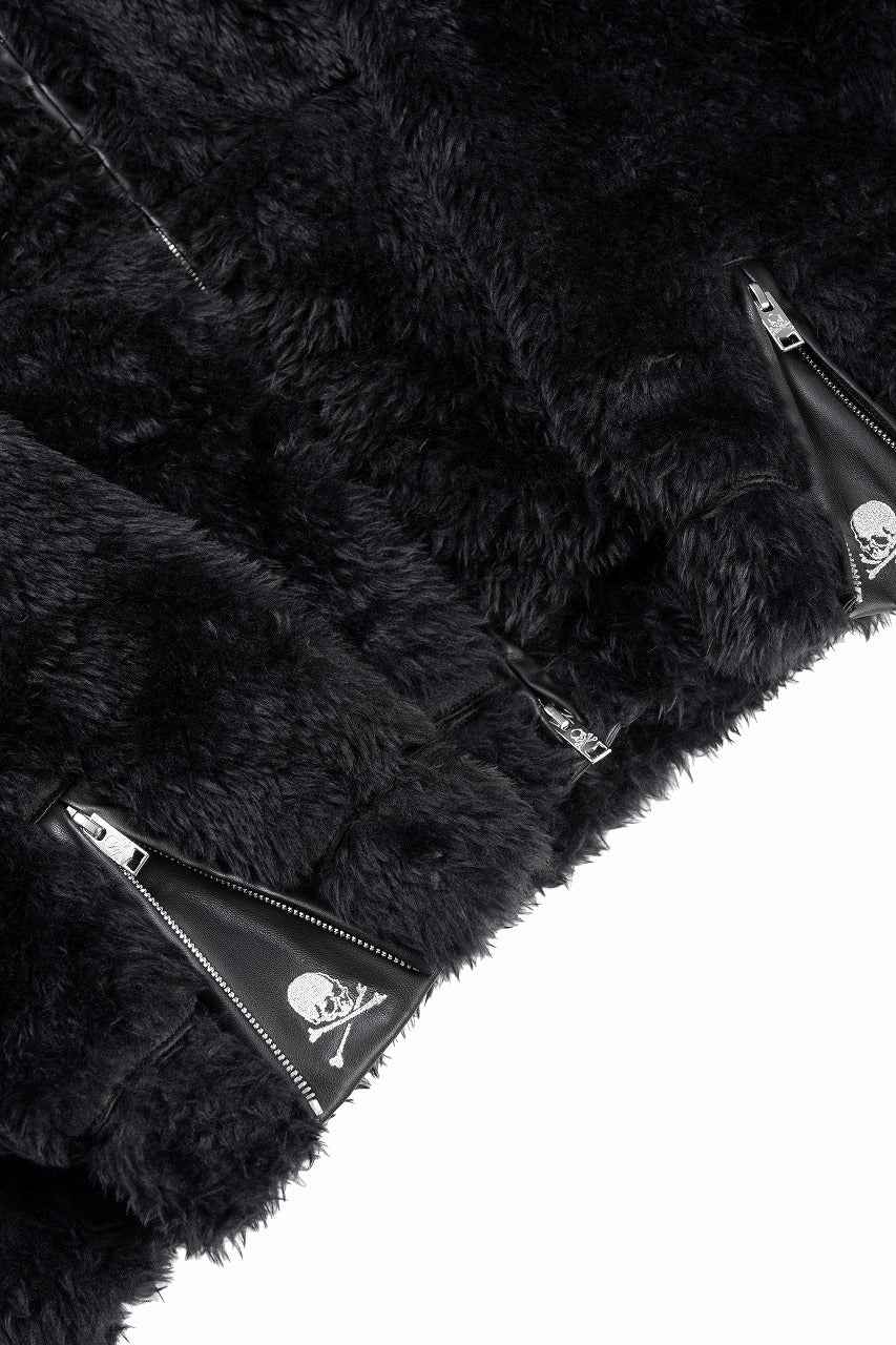 Load image into Gallery viewer, mastermind JAPAN POLAR BEAR ZIP-UP HOODIE (BLACK)