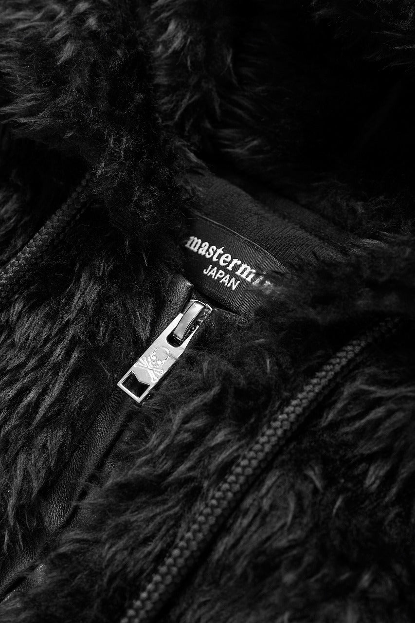 Load image into Gallery viewer, mastermind JAPAN POLAR BEAR ZIP-UP HOODIE (BLACK)