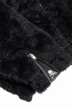 Load image into Gallery viewer, mastermind JAPAN POLAR BEAR ZIP-UP HOODIE (BLACK)