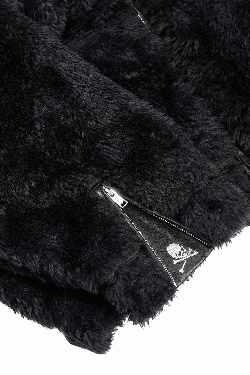 Load image into Gallery viewer, mastermind JAPAN POLAR BEAR ZIP-UP HOODIE (BLACK)