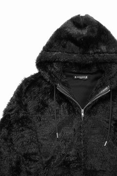 Load image into Gallery viewer, mastermind JAPAN POLAR BEAR ZIP-UP HOODIE (BLACK)