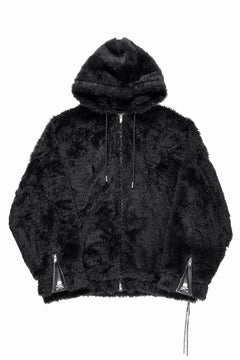 Load image into Gallery viewer, mastermind JAPAN POLAR BEAR ZIP-UP HOODIE (BLACK)