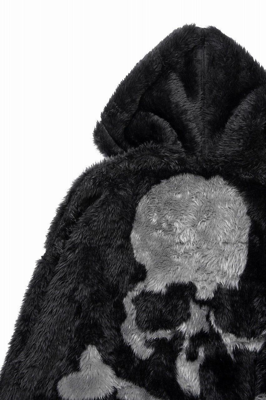 Load image into Gallery viewer, mastermind JAPAN POLAR BEAR ZIP-UP HOODIE (BLACK)