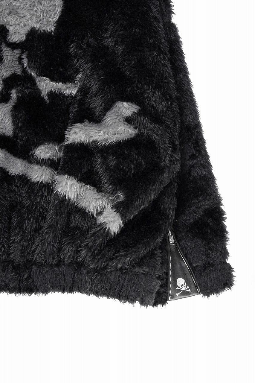 Load image into Gallery viewer, mastermind JAPAN POLAR BEAR ZIP-UP HOODIE (BLACK)