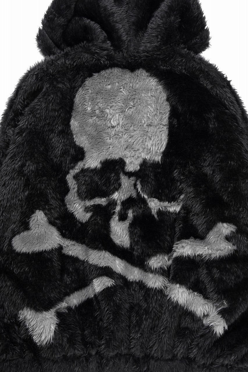 Load image into Gallery viewer, mastermind JAPAN POLAR BEAR ZIP-UP HOODIE (BLACK)