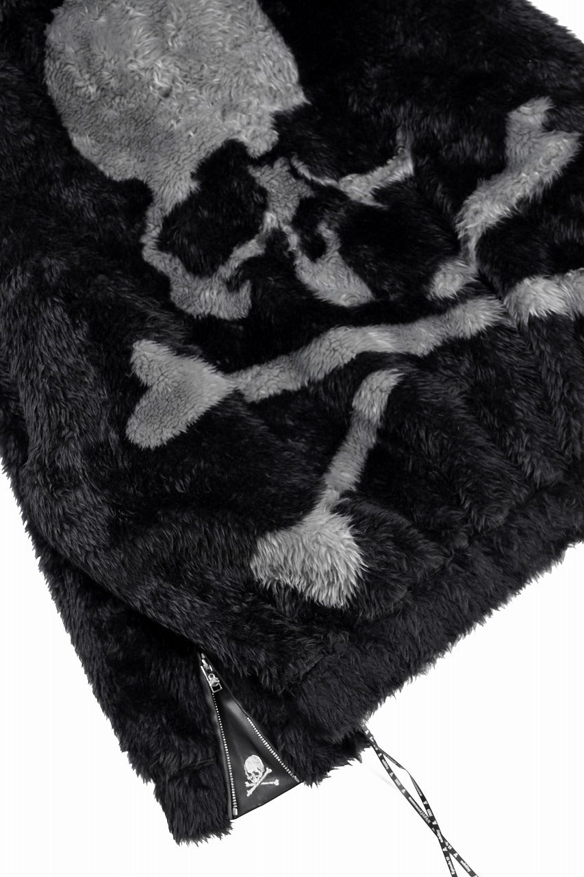 Load image into Gallery viewer, mastermind JAPAN POLAR BEAR ZIP-UP HOODIE (BLACK)