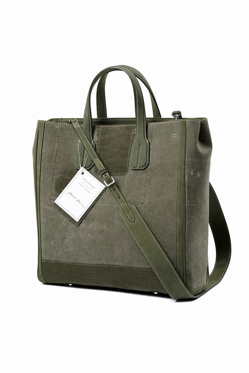 READYMADE PEGGY BAG NO LOGO - Remade from Vintage Military Canvas