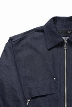 Load image into Gallery viewer, A.F ARTEFACT TUCK SLEEVE JACKET / RAW DENIM (NAVY)