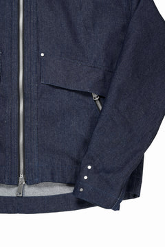 Load image into Gallery viewer, A.F ARTEFACT TUCK SLEEVE JACKET / RAW DENIM (NAVY)