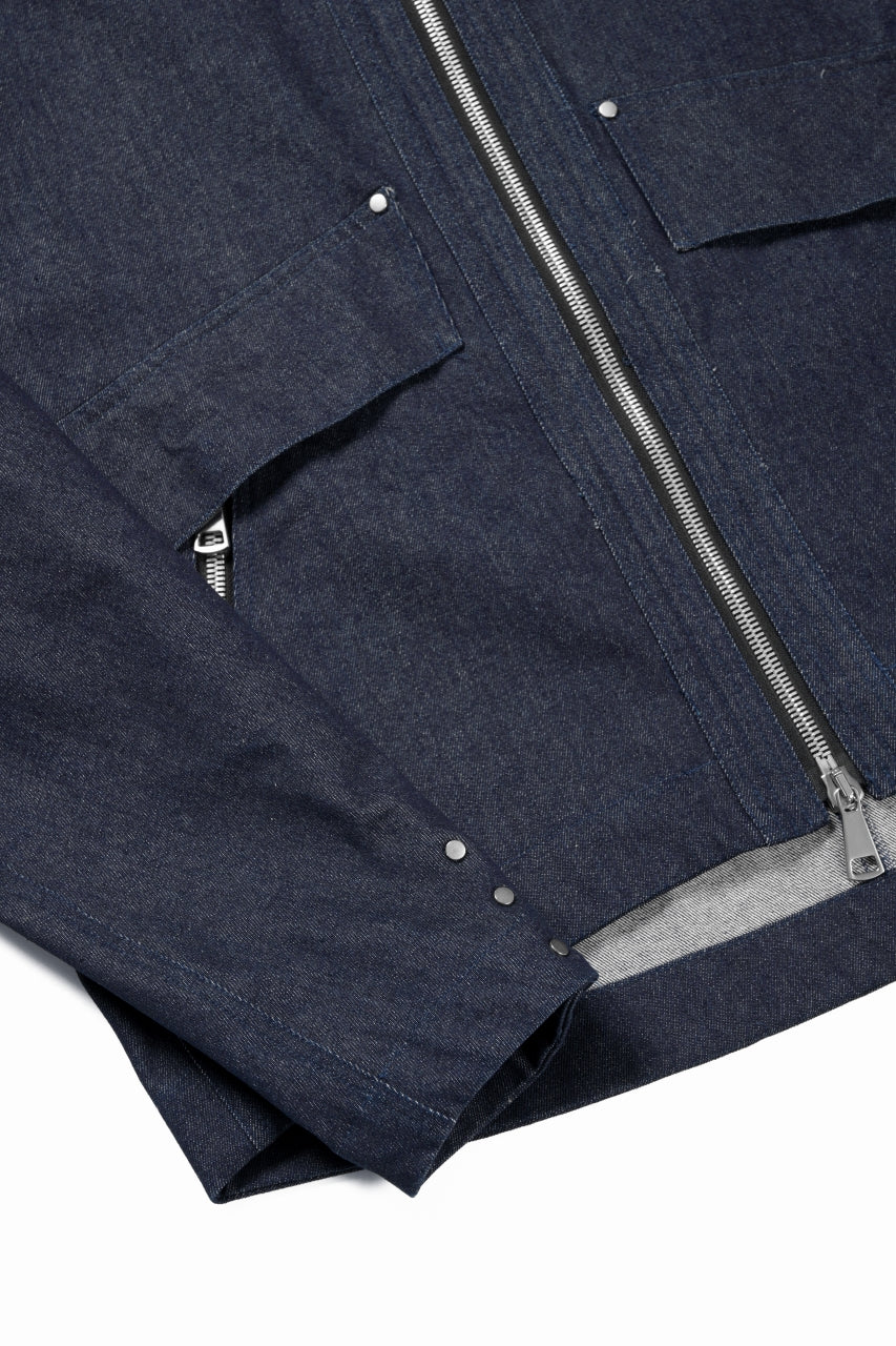 Load image into Gallery viewer, A.F ARTEFACT TUCK SLEEVE JACKET / RAW DENIM (NAVY)