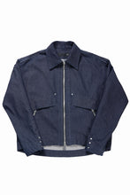 Load image into Gallery viewer, A.F ARTEFACT TUCK SLEEVE JACKET / RAW DENIM (NAVY)