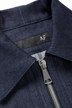 Load image into Gallery viewer, A.F ARTEFACT TUCK SLEEVE JACKET / RAW DENIM (NAVY)
