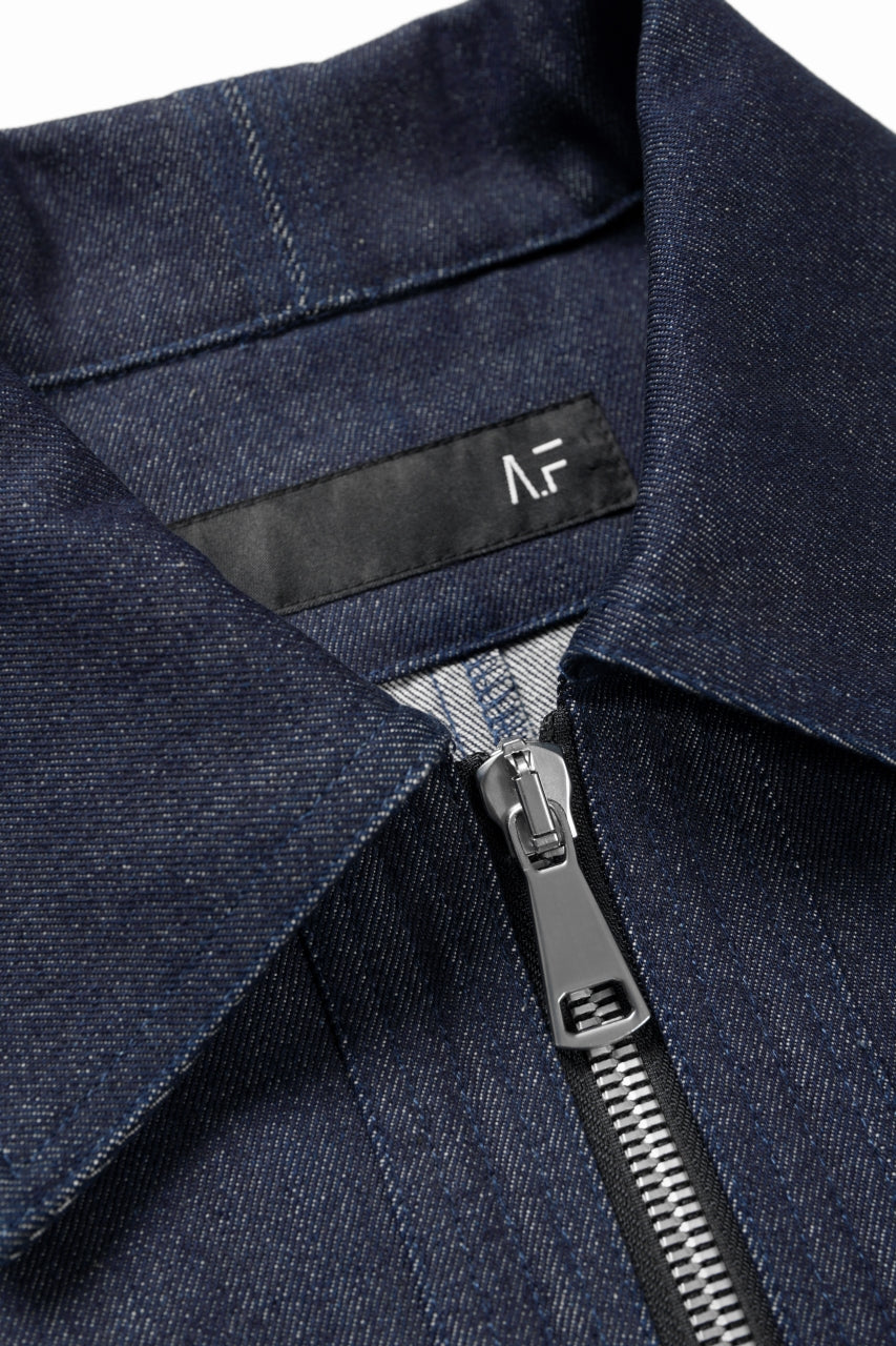 Load image into Gallery viewer, A.F ARTEFACT TUCK SLEEVE JACKET / RAW DENIM (NAVY)