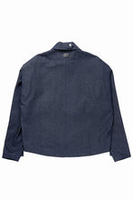 Load image into Gallery viewer, A.F ARTEFACT TUCK SLEEVE JACKET / RAW DENIM (NAVY)