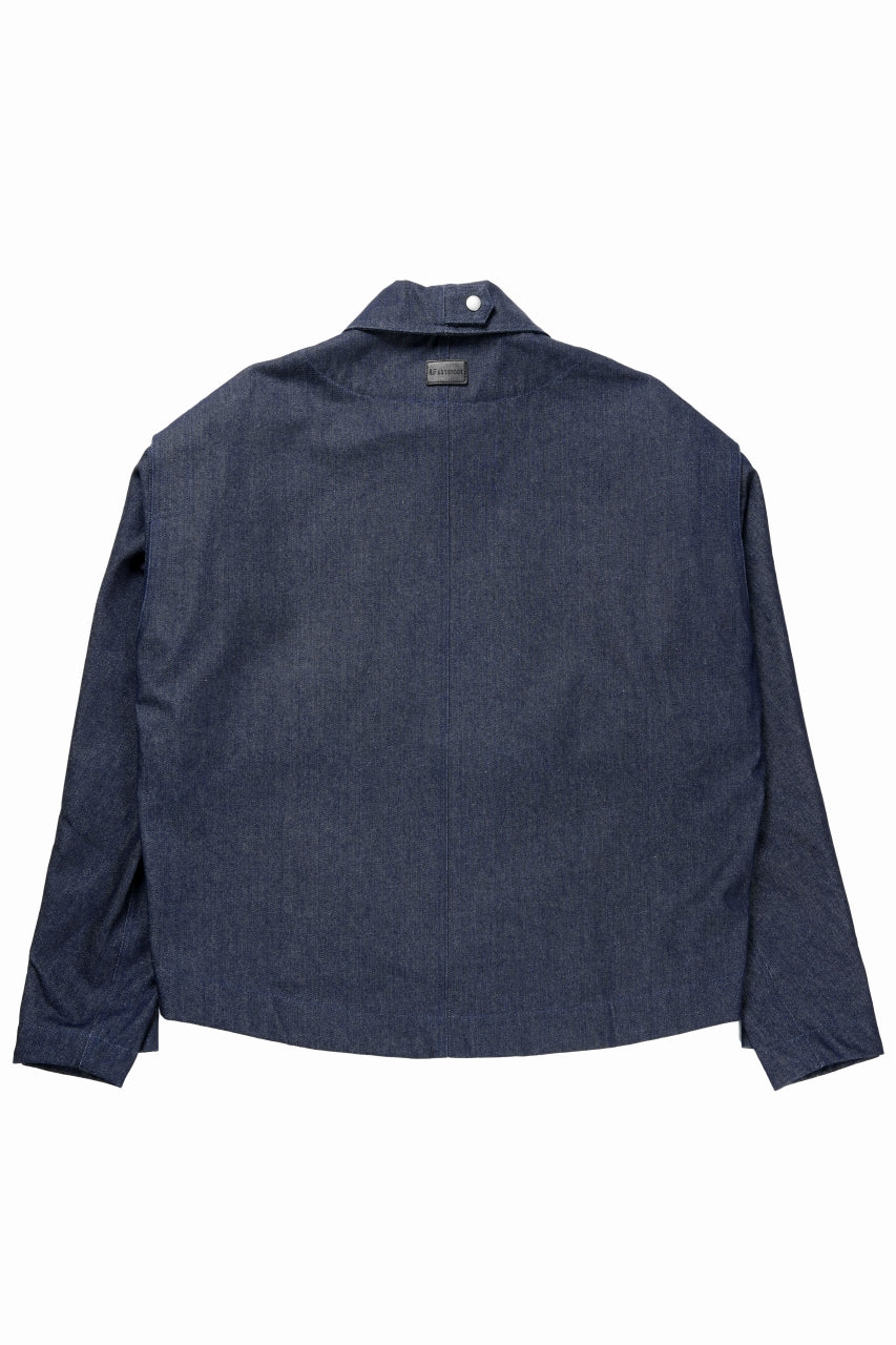 Load image into Gallery viewer, A.F ARTEFACT TUCK SLEEVE JACKET / RAW DENIM (NAVY)