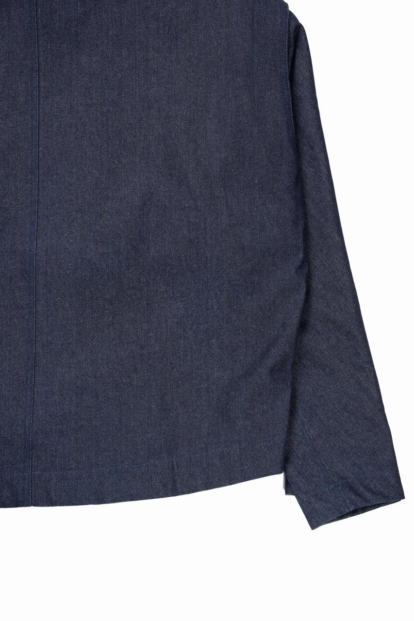 Load image into Gallery viewer, A.F ARTEFACT TUCK SLEEVE JACKET / RAW DENIM (NAVY)