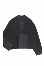 Load image into Gallery viewer, Professor.E DOUBLED BREASTED AGED KNIT (BLACK)