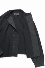 Load image into Gallery viewer, Professor.E DOUBLED BREASTED AGED KNIT (BLACK)