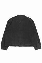 Load image into Gallery viewer, Professor.E DOUBLED BREASTED AGED KNIT (BLACK)