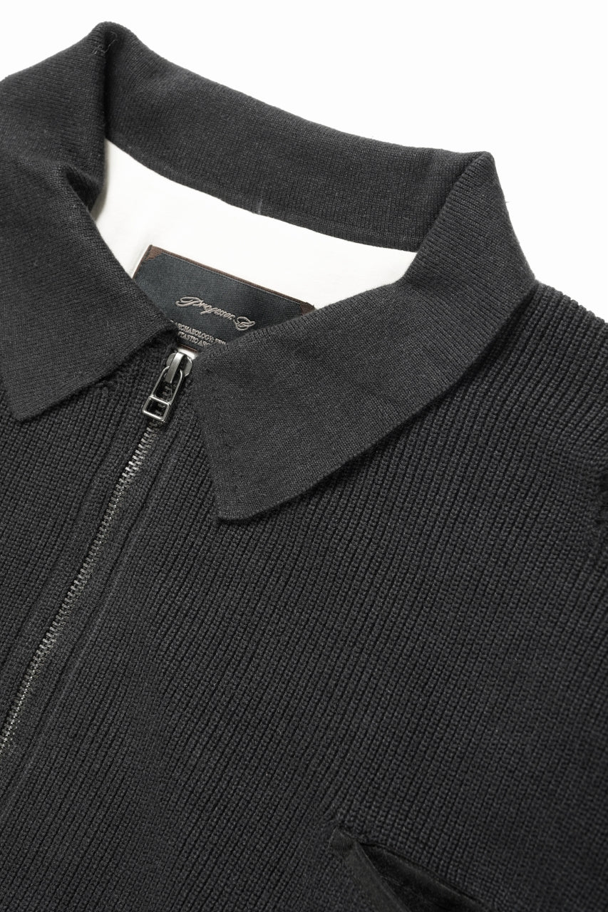 Load image into Gallery viewer, Professor.E DESTROYED KNIT JACKET (BLACK)