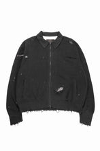 Load image into Gallery viewer, Professor.E DESTROYED KNIT JACKET (BLACK)