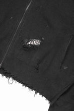 Load image into Gallery viewer, Professor.E DESTROYED KNIT JACKET (BLACK)