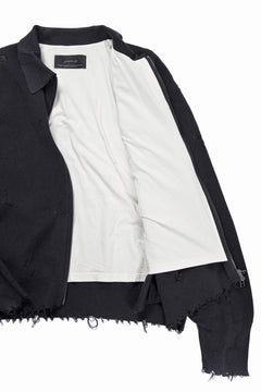 Load image into Gallery viewer, Professor.E DESTROYED KNIT JACKET (BLACK)
