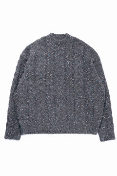 画像をギャラリービューアに読み込む, TARO HORIUCHI / th products Color Nep Mole Knit Pullover (gray)