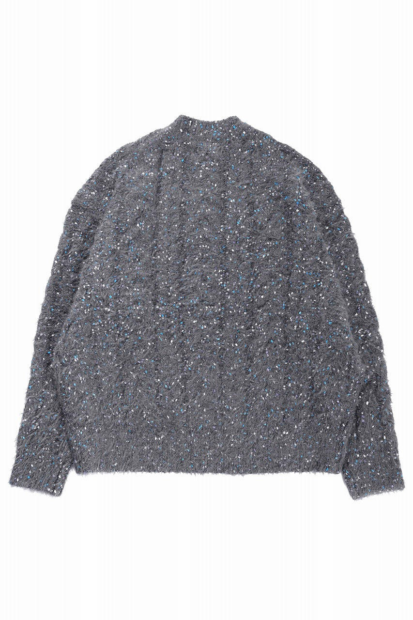 画像をギャラリービューアに読み込む, TARO HORIUCHI / th products Color Nep Mole Knit Pullover (gray)