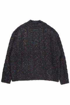 画像をギャラリービューアに読み込む, TARO HORIUCHI / th products Color Nep Mole Knit Pullover (black)