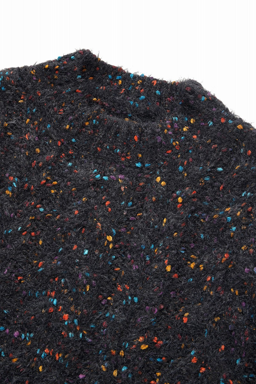 画像をギャラリービューアに読み込む, TARO HORIUCHI / th products Color Nep Mole Knit Pullover (black)