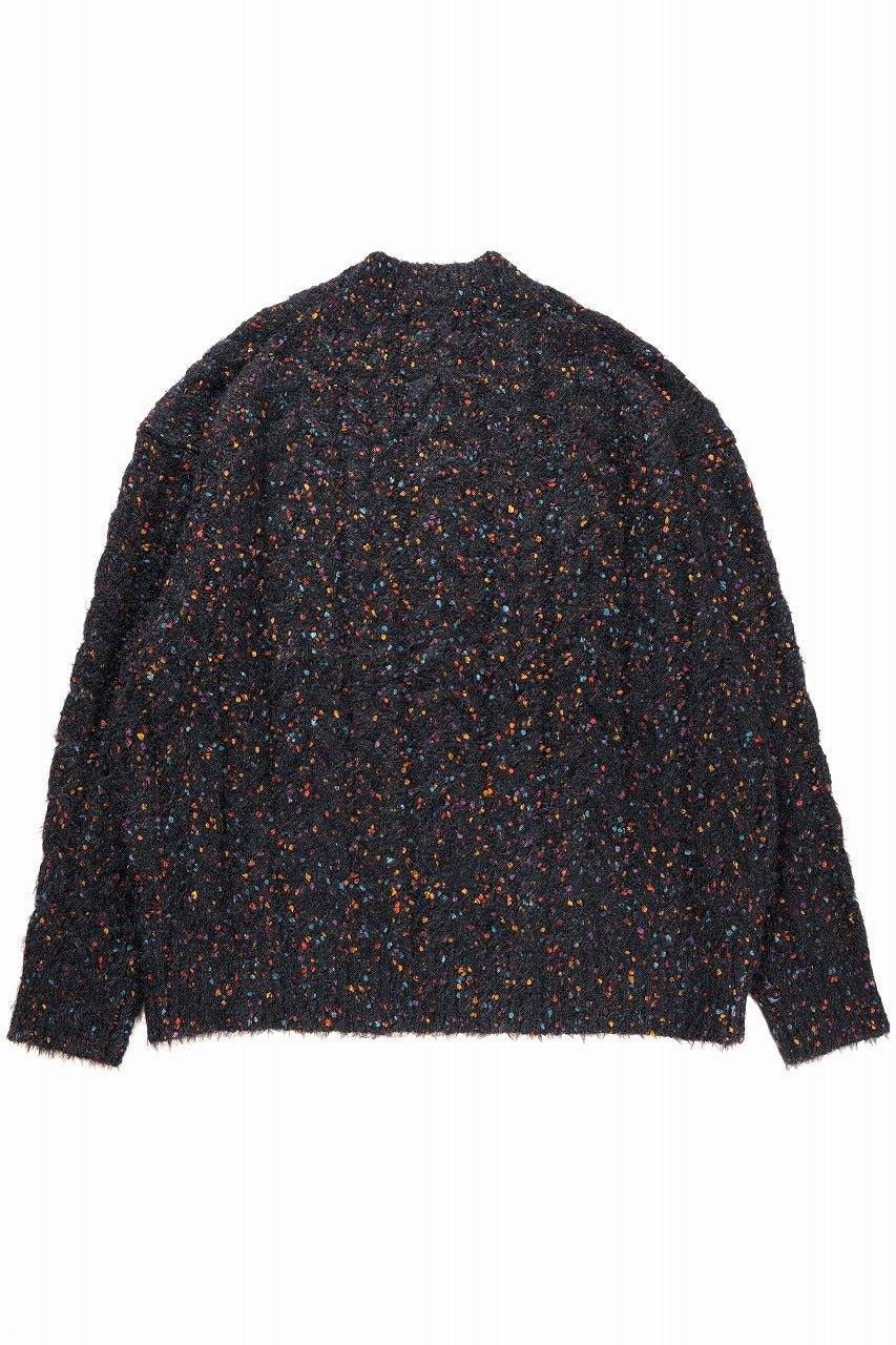 画像をギャラリービューアに読み込む, TARO HORIUCHI / th products Color Nep Mole Knit Pullover (black)