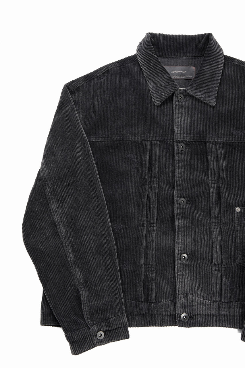 Load image into Gallery viewer, Professor.E AGED CORDUROY JKT (AGED BLACK)