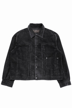 Load image into Gallery viewer, Professor.E AGED CORDUROY JKT (AGED BLACK)