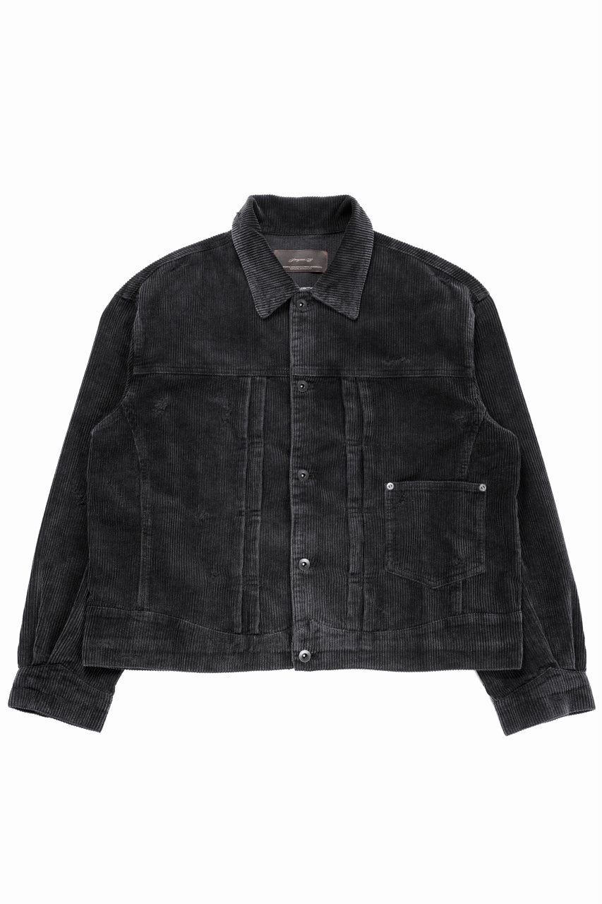Load image into Gallery viewer, Professor.E AGED CORDUROY JKT (AGED BLACK)